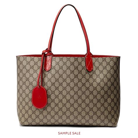 small gucci reversible tote|Gucci reversible canvas tote.